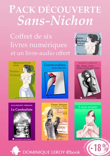 PACK DÉCOUVERTE e-ros 2 - Sans-Nichon (eBooks & livre audio  MP3) -  Collectif - Dominique Leroy